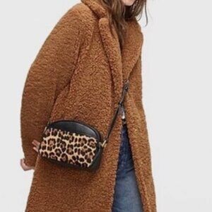 J. Crew Teddy brown coat size xxl new with tags